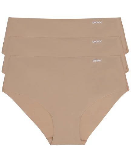 Женские трусы-хипстер DKNY Cut Anywear 3 шт., бежевые