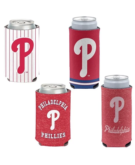 Набор изоляторов для банок WinCraft Philadelphia Phillies 355 мл, 4 шт., белые