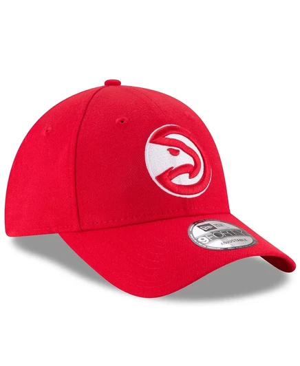Мужская кепка с регулируемой длиной 94 см New Era красного цвета команды Atlanta Hawks red