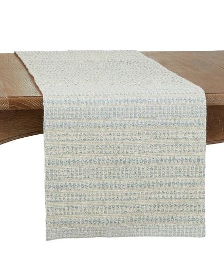 Дорожка Saro Lifestyle, тканая 183×41 см, голубая