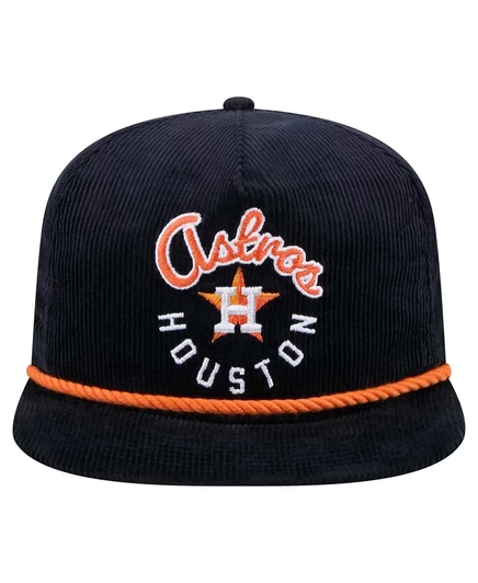 Мужская темно-синяя вельветовая кепка Houston Astros Full Circle с регулируемой посадкой New Era navy