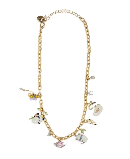 Женское ожерелье Betsey Johnson с жемчугом и камнями, разноцветное