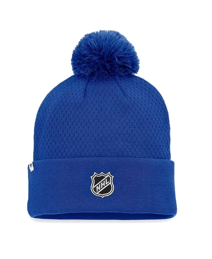 Женская вязаная шапка Fanatics St. Louis Blues с отворотом, синяя