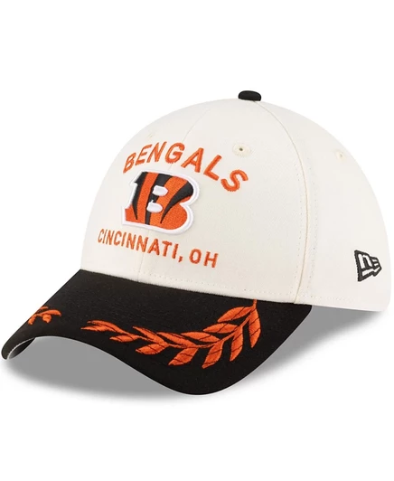 Мужская кепка New Era 39THIRTY Cincinnati Bengals 2025, кремово-черная