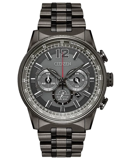 Мужские часы Citizen Nighthawk Eco-Drive, 43 мм, серые