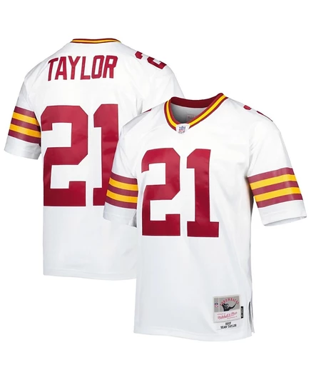 Мужская майка Mitchell & Ness Sean Taylor White Washington Commanders Big and Tall 2007 года выпуска для игроков, вышедших на пенсию white