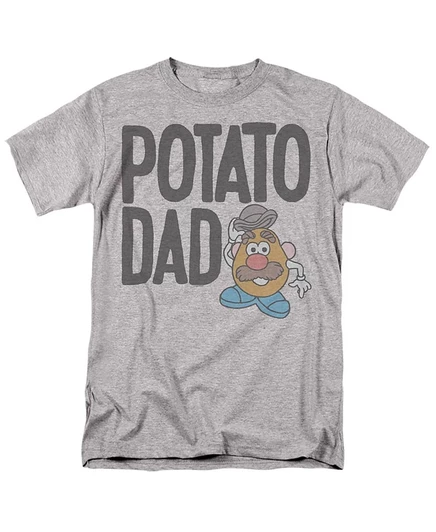 Унисекс футболка Hasbro Mr Potato Head Potato Dad, серая