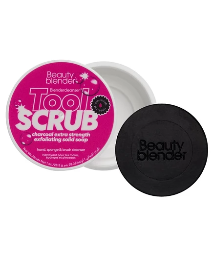 beautyblender Средство для мытья посуды Blendercleanser с твердым отшелушивающим мылом с древесным углем, 3 унции. белый
