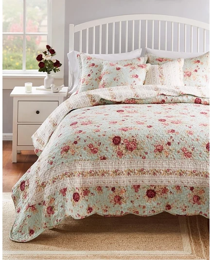 Комплект покрывал Greenland Home Fashions Antique Rose, синий
