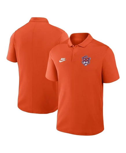 Мужская футболка-поло Nike оранжевого цвета Clemson Tigers Prime Time Victory Legacy Vault с логотипом Performance orange