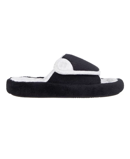 Фирменные женские тапочки-сабо Isotoner для спа-процедур Microterry Spa Slide Clog black