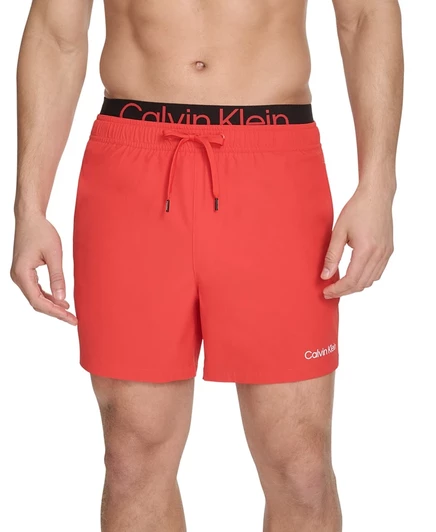 Мужские плавки-шорты Calvin Klein Modern Euro 5″, красные