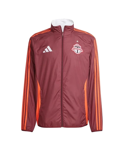 Мужская красная куртка Adidas Toronto FC 2025 Anthem на молнии red, white