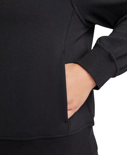 Женская худи Nike Dri-FIT One на молнии, черная, больших размеров