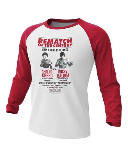 Одежда претендентов Мужская бело-красная футболка Rocky 