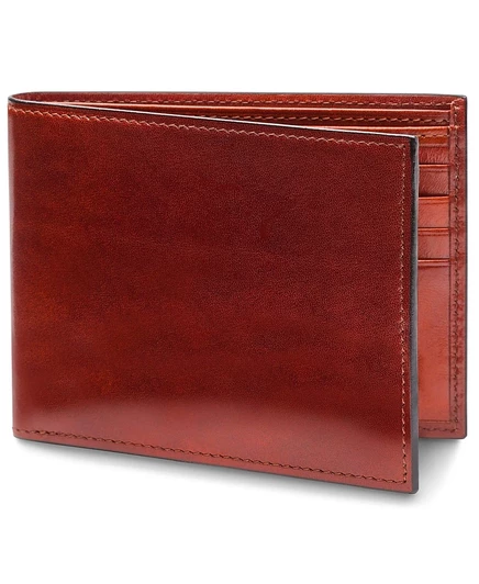 Мужской кожаный кошелёк Bosca Old Leather, 8 карт, RFID, коричневый