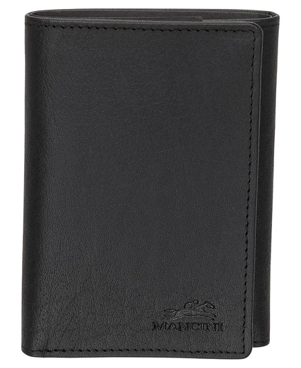 Мужской кошелек Trifold Mancini Buffalo с защитой от RFID-кодирования Mancini