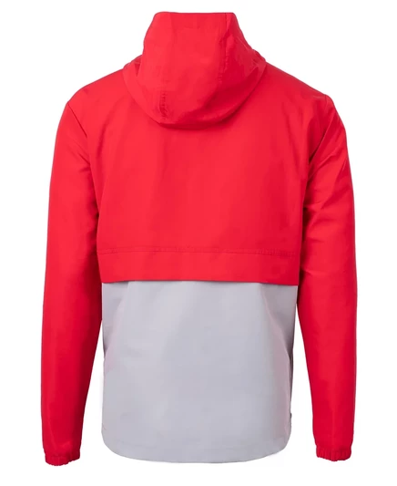 Мужская куртка-анорак большого размера из переработанного эко-трикотажа Cutter Buck Charter Eco Knit red/polished