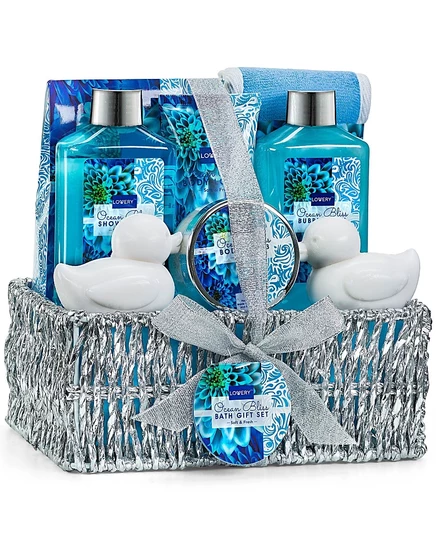 Подарочный набор для ухода за телом Lovery Home Spa Ocean Bliss, 9 предметов, без цвета