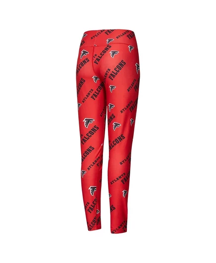 Женские трикотажные леггинсы для сна Concepts Sport Red Atlanta Falcons Breakthrough с принтом по всей длине red