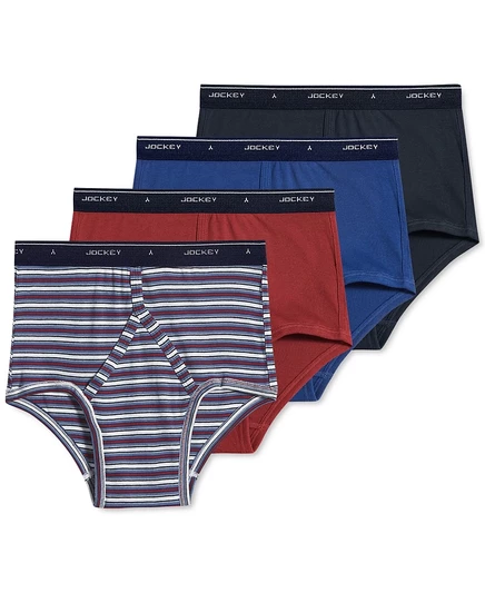 Мужские брифы Jockey Classic Collection полная посадка, 4 шт.