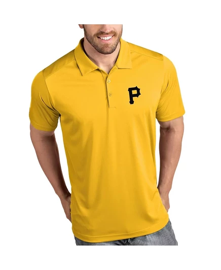 Мужская поло Antigua Pittsburgh Pirates Tribute, золотая