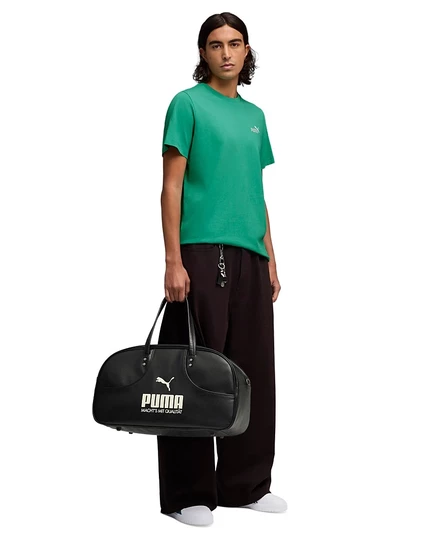 Мужская футболка Puma Essential с мелким логотипом, зеленая