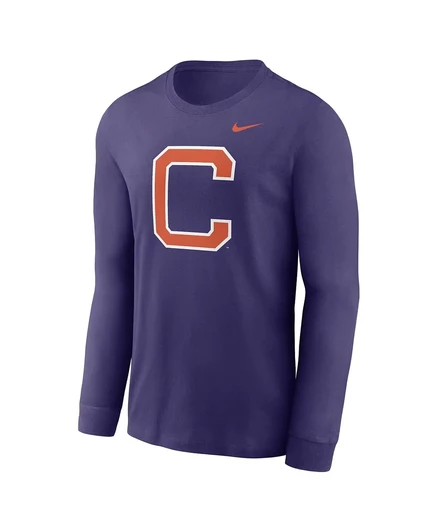 Мужская футболка Nike Clemson лонгслив, фиолетовая