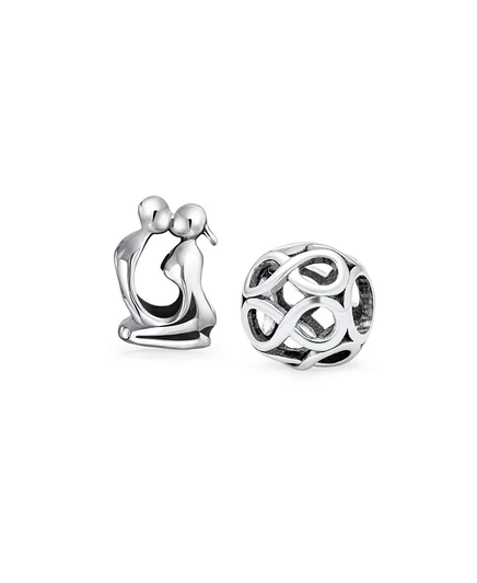 Шармы Bling Jewelry набор из 2, серебряные
