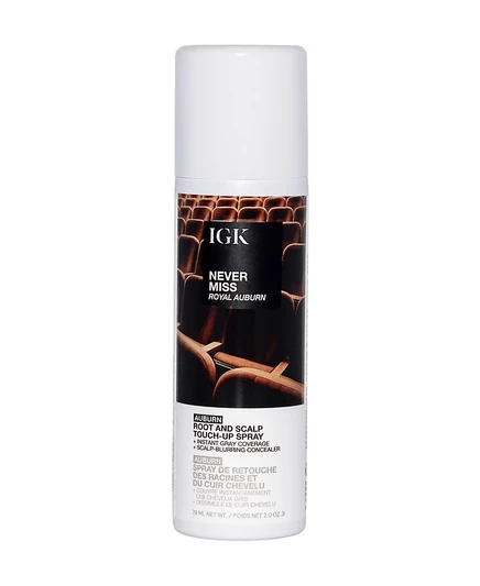 Окрашивающий спрей для волос IGK Hair Never Miss от корней и кожи головы Royal Auburn