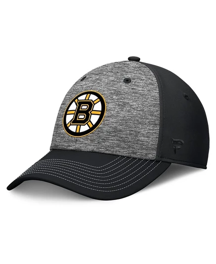 Мужская кепка Fanatics Bruins двухцветная, черно-серая