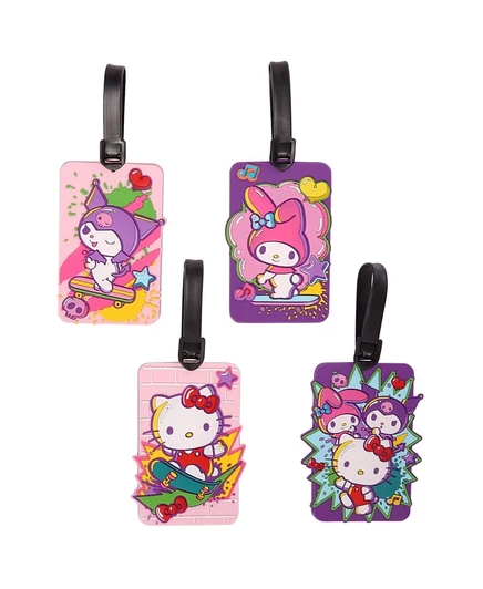 Багажные бирки Hello Kitty, набор 4 шт., разноцветные
