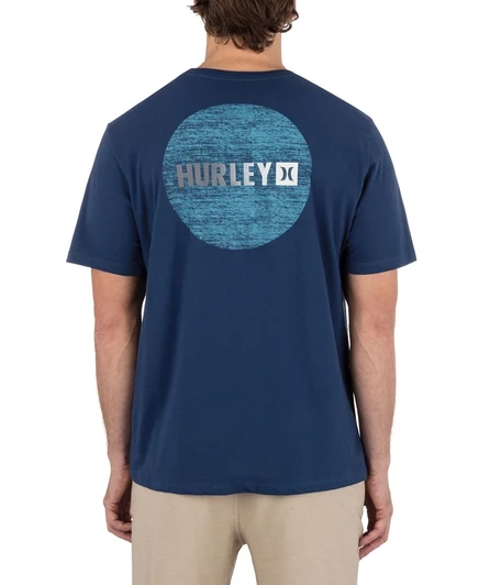 Мужская футболка Hurley Circle Gradient, синяя