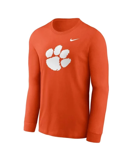 Мужская футболка Nike Clemson Tigers Primary Logo, оранжевая