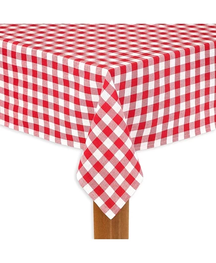 Скатерть Lintex Buffalo Check, хлопок, 152×264 см, красная