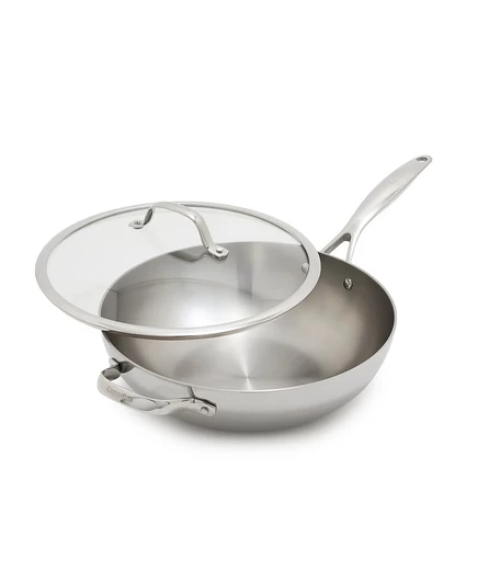 Вок GreenPan Valencia Pro 30,5 см, нерж. сталь, с крышкой