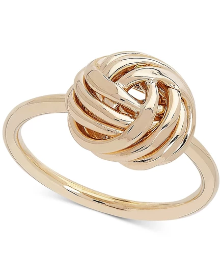 Кольцо Italian Gold Love Knot 14k, золотистое