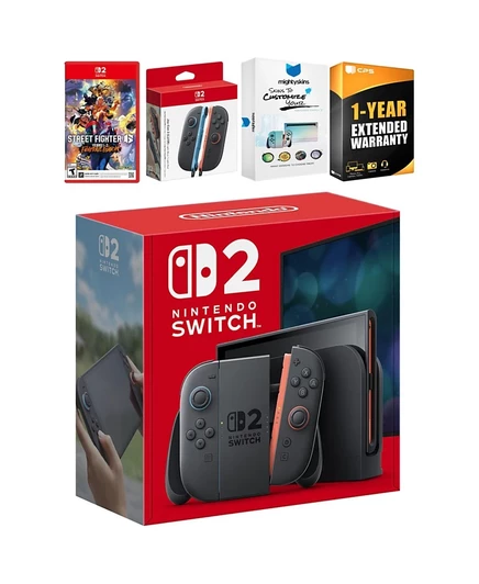 Консоль Nintendo Switch 2 с игрой Street Fighter 6, серая