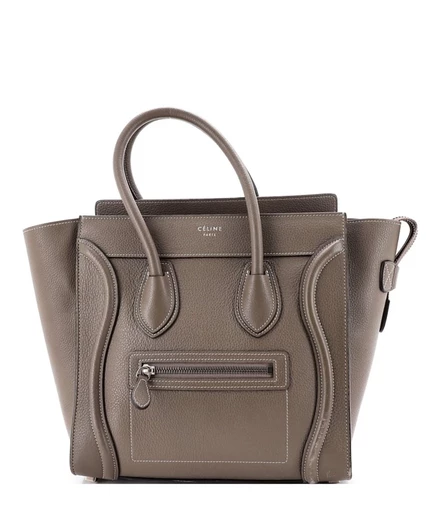 Женская сумка Pre-Owned Celine Micro Luggage, коричневая