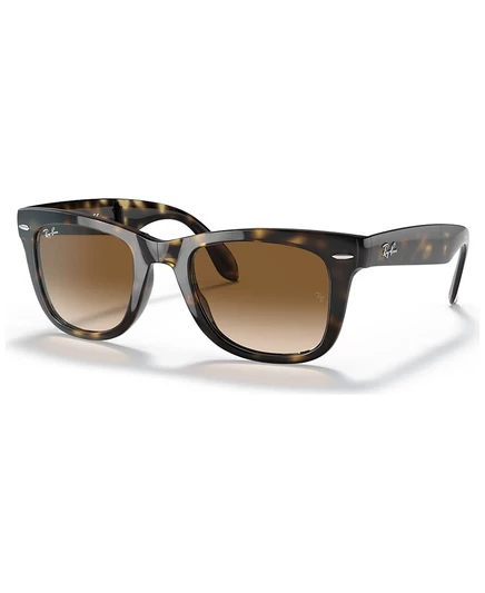 Женские складные солнцезащитные очки Ray-Ban RB4105 Wayfarer, коричневые