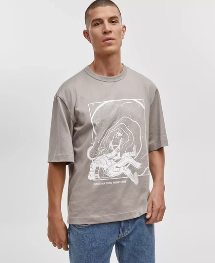 Мужская футболка с графическим принтом Mode of One свободного кроя, созданная для Macys marshes