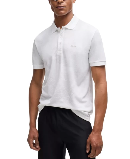 Мужская футболка-поло Hugo Boss white