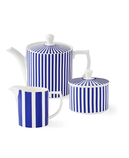 Чайный сервиз Spode Blue Italian Steccato, синий