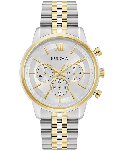 Мужские часы Bulova Classic Chronograph 41 мм, двухцветные