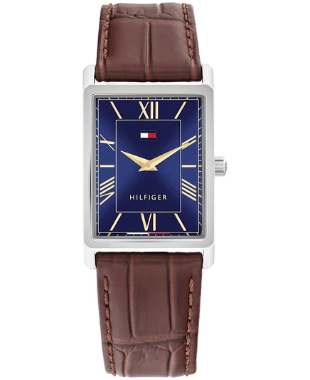 Мужские кварцевые часы Tommy Hilfiger из коричневой кожи, 25,5 мм, коричневые