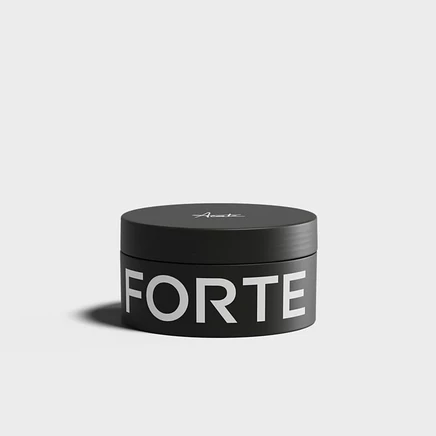 Формовочная паста сильной фиксации серии Forte – Матирующий крем для укладки волос с биотином и касторовым маслом, 2,5 унции черного цвета