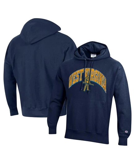 Мужская худи Champion Vault Reverse Weave West Virginia, синяя