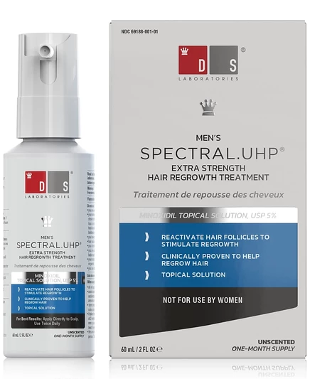 DS Laboratories Spectral.Средство для интенсивного роста волос UHP для мужчин с миноксидилом 5%, 60 мл, не окрашивает волосы.
