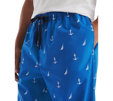 Мужские брюки для сна из клетчатого поплина Nautica olympic blue