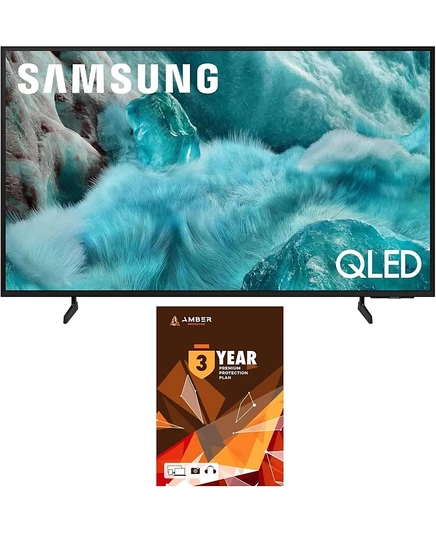 Samsung QN50Q7FAAFXZA 50-дюймовый телевизор QLED Q7F с технологией 4K Vision AI Smart TV с 3-летним планом защиты от янтарного света (2025), черный
